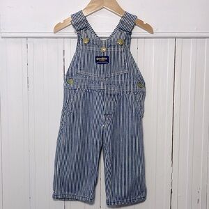 VINTAGE 70s 80s OSHKOSH 100% Cotton Made in USA Pinstripe Overalls